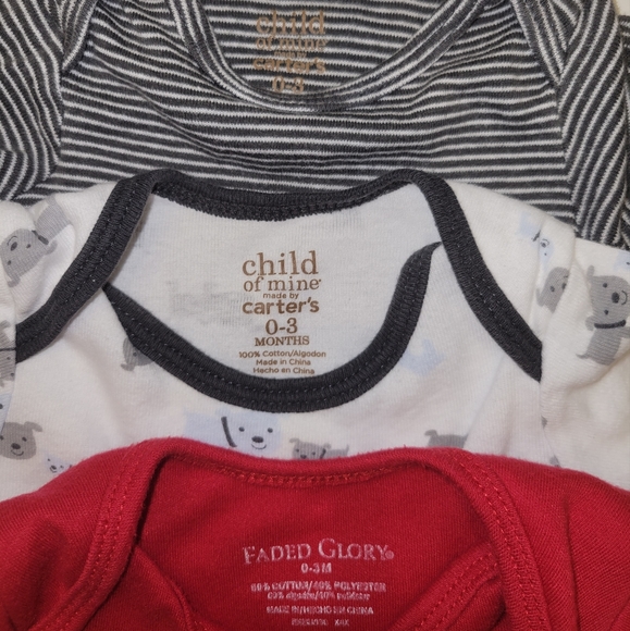 Set of 5 - Baby Boy Bodysuits - Picture 3 of 3